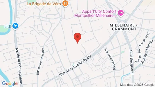 Apartments for rent i Montpellier - kort over placeringen