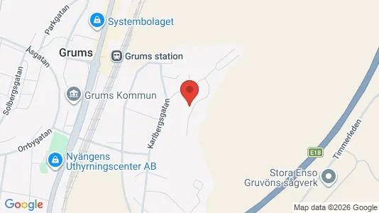 Apartments for rent i Grums - kort over placeringen