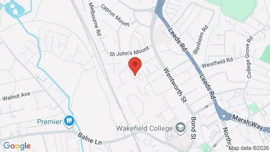 Apartments for rent i Wakefield - West Yorkshire - kort over placeringen