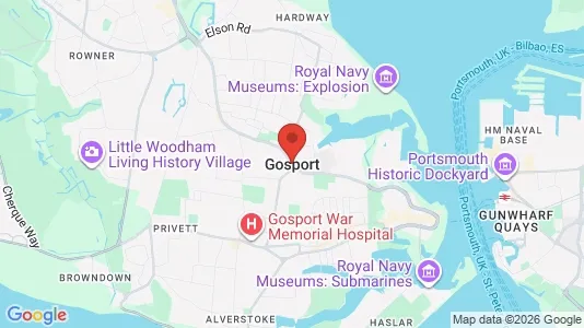 Apartments for rent i Gosport - Hampshire - kort over placeringen