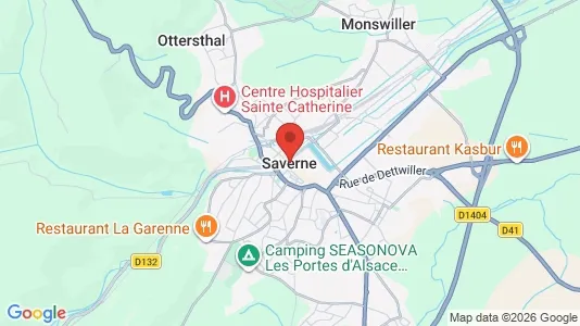 Houses for rent i Saverne - kort over placeringen