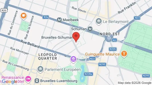 Apartments for rent i Brussels Etterbeek - kort over placeringen
