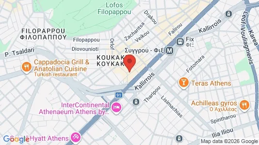 Apartments for rent i Athens Akropoli - kort over placeringen