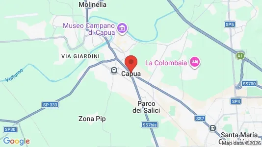 Apartments for rent i Capua - kort over placeringen