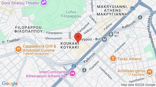 Apartments for rent i Athens Akropoli - kort over placeringen
