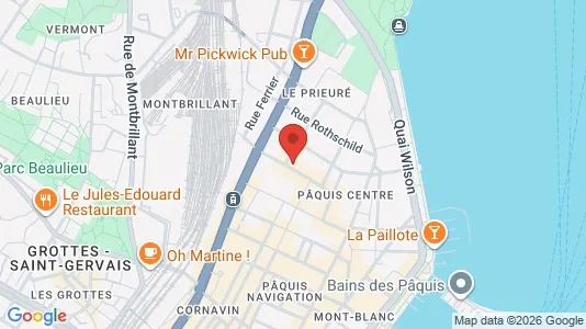 Apartments for rent i Geneva Petit-Saconnex - kort over placeringen
