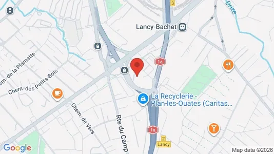 Apartments for rent i Plan-les-Ouates - kort over placeringen