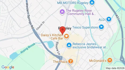 Apartments for rent i Rugeley - Staffordshire - kort over placeringen