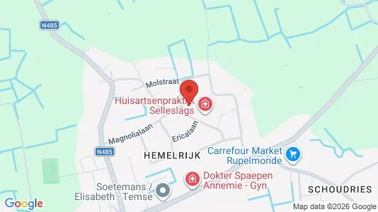Apartments for rent i Temse - kort over placeringen