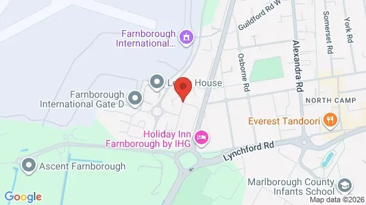 Apartments for rent i Farnborough - Hampshire - kort over placeringen