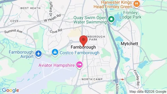 Apartments for rent i Farnborough - Hampshire - kort over placeringen