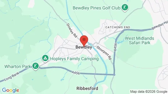 Apartments for rent i Bewdley - Worcestershire - kort over placeringen