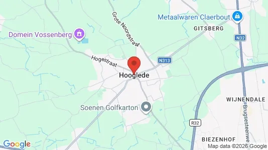 Houses for rent i Hooglede - kort over placeringen