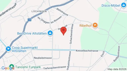 Apartments for rent i Rheintal - kort over placeringen