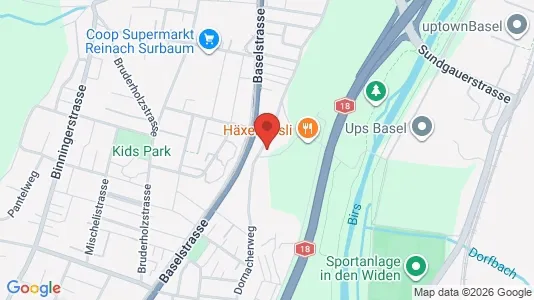 Rooms for rent i Arlesheim - kort over placeringen