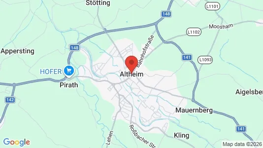 Houses for rent i Altheim - kort over placeringen
