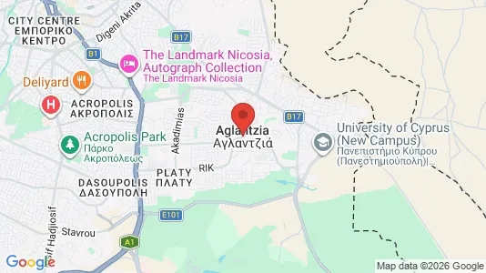 Houses for rent i Nicosia Aglantzia - kort over placeringen