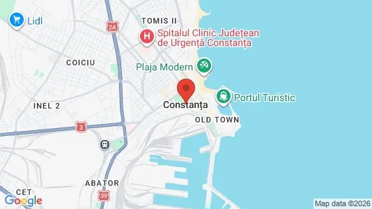 Apartments for rent i Constanţa - kort over placeringen