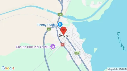 Apartments for rent i Ovidiu - kort over placeringen