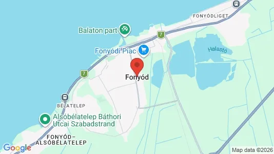Houses for rent i Fonyódi - kort over placeringen