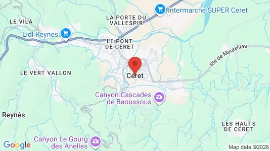 Apartments for rent i Céret - kort over placeringen