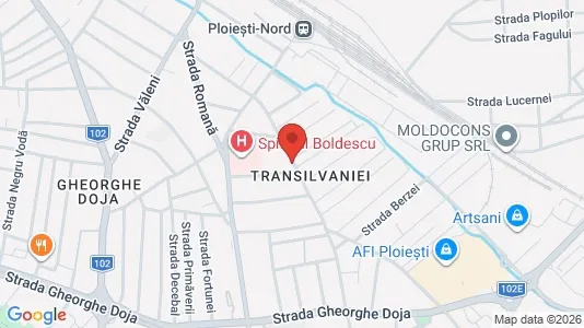 Apartments for rent i Ploieşti - kort over placeringen