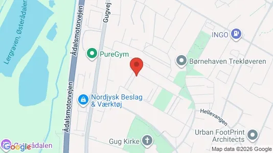 Apartments for rent i Aalborg SØ - kort over placeringen