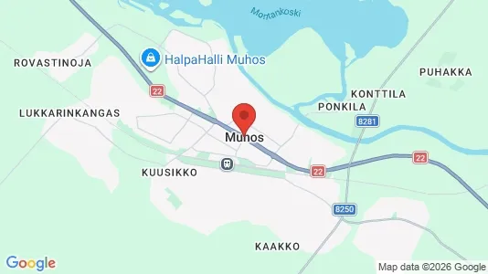 Houses for rent i Muhos - kort over placeringen
