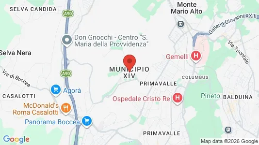 Apartments for rent i Roma Municipio XIV – Monte Mario - kort over placeringen