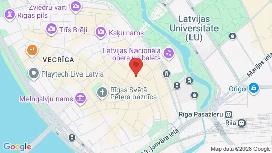 Apartments for rent i Riga Vecrīga - kort over placeringen