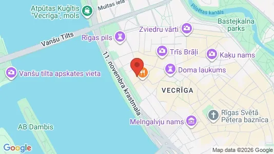 Apartments for rent i Riga Vecrīga - kort over placeringen