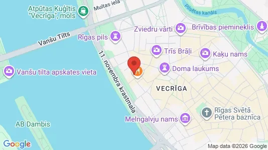 Apartments for rent i Riga Vecrīga - kort over placeringen