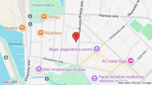 Apartments for rent i Riga Centrs - kort over placeringen