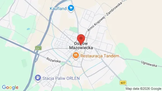 Apartments for rent i Ostrowski - kort over placeringen