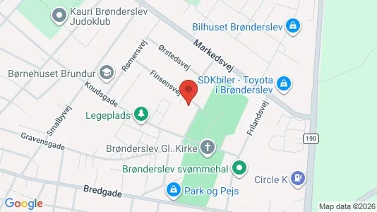 Apartments for rent i Brønderslev - kort over placeringen