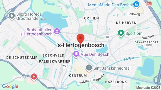Rooms for rent i Den Bosch - kort over placeringen
