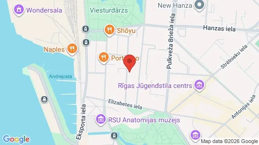 Apartments for rent i Riga Avoti - kort over placeringen
