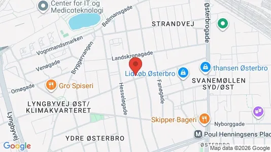 Apartments for rent i Østerbro - kort over placeringen
