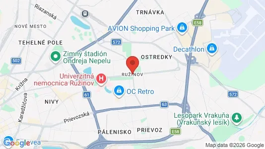 Houses for rent in Bratislava Ružinov - Photo from Google Street View