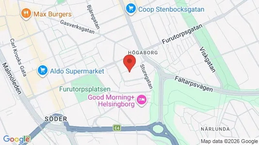 Rooms for rent in Helsingborg - Photo from Google Street View