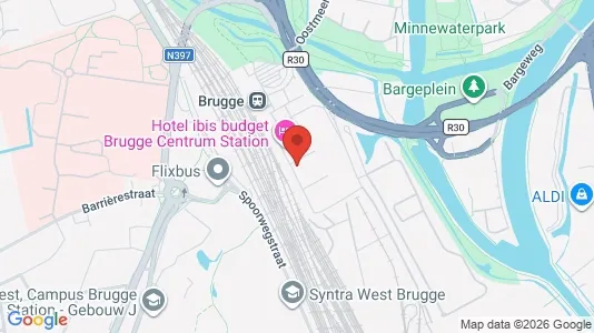 Apartments for rent i Brugge - kort over placeringen