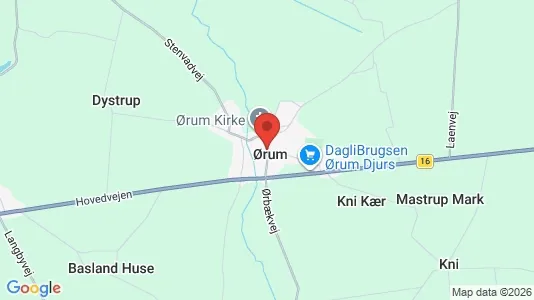 Apartments for rent in Ørum Djurs - Photo from Google Street View