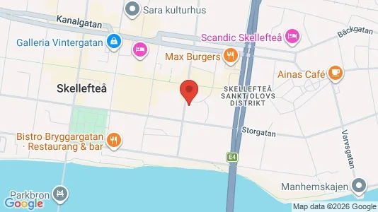 Apartments for rent i Skellefteå - kort over placeringen