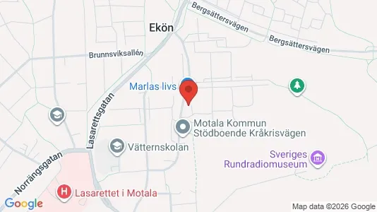 Apartments for rent i Motala - kort over placeringen