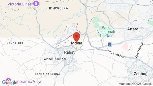 Apartments for rent i L-Imdina - kort over placeringen
