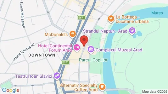 Apartments for rent i Arad - kort over placeringen