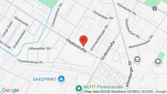 Apartments for rent i Dresden - kort over placeringen
