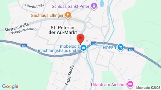 Apartments for rent i Sankt Peter in der Au - kort over placeringen