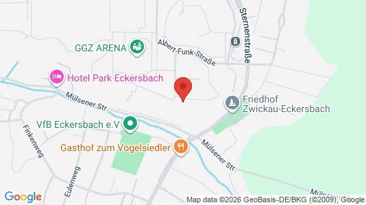 Apartments for rent i Zwickau - kort over placeringen