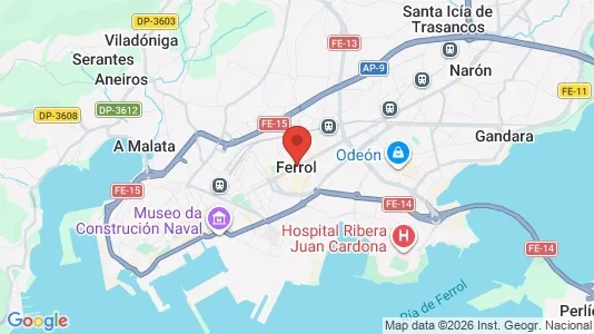 Apartments for rent in Ferrol - Photo from Google Street View